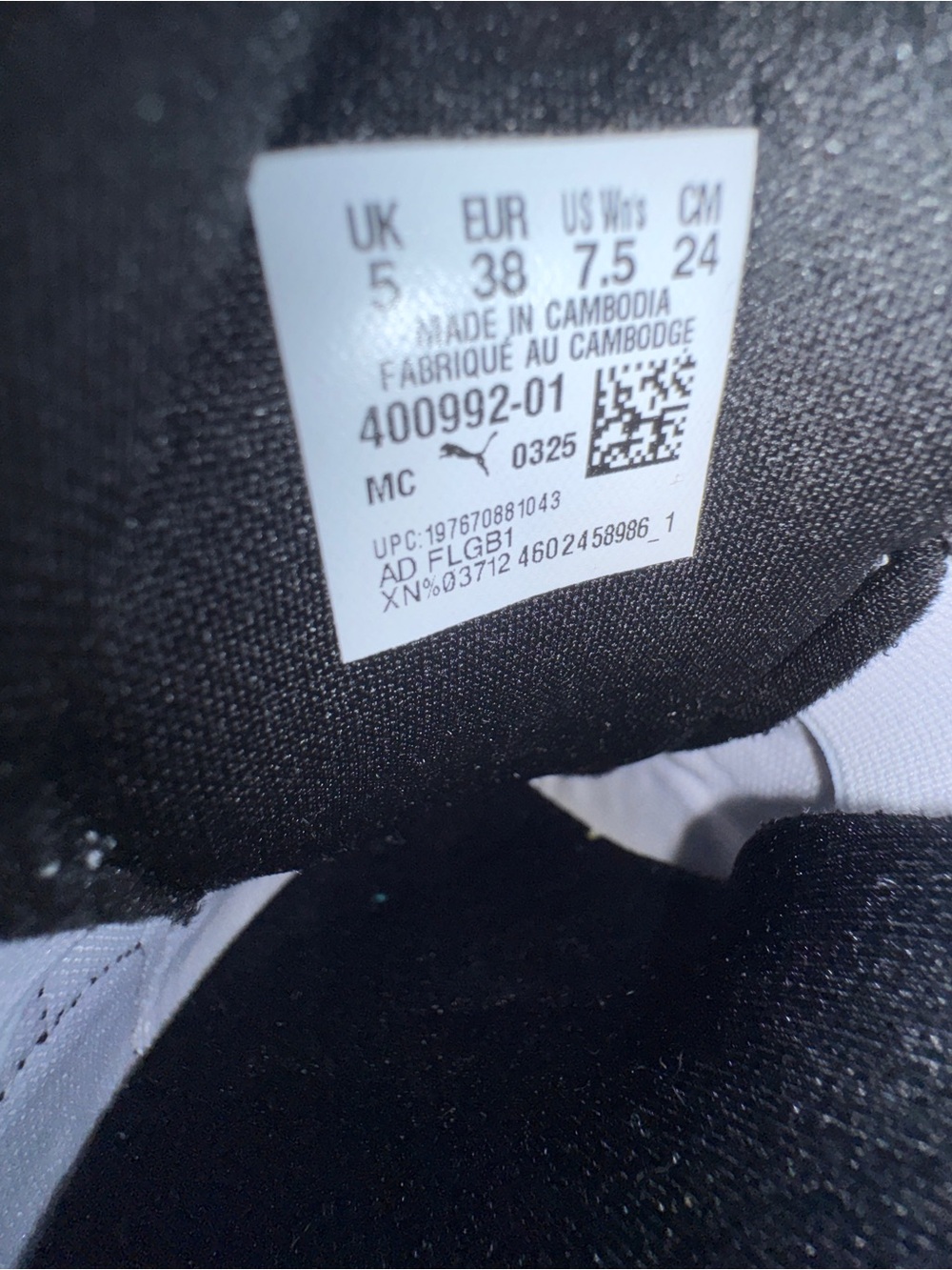 Women Puma Mostro black white sneakers avant-garde edgy unique spikes casual - Picture 8 of 9